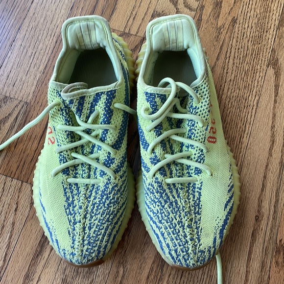 Adidas Yeezy Boost 350 V2 Semi Frozen Yellow Size 8 - Picture 2 of 8